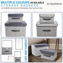 Thumbnail 6 de Clay Roberts Storage Baskets Pack of 2, Grey 🧺