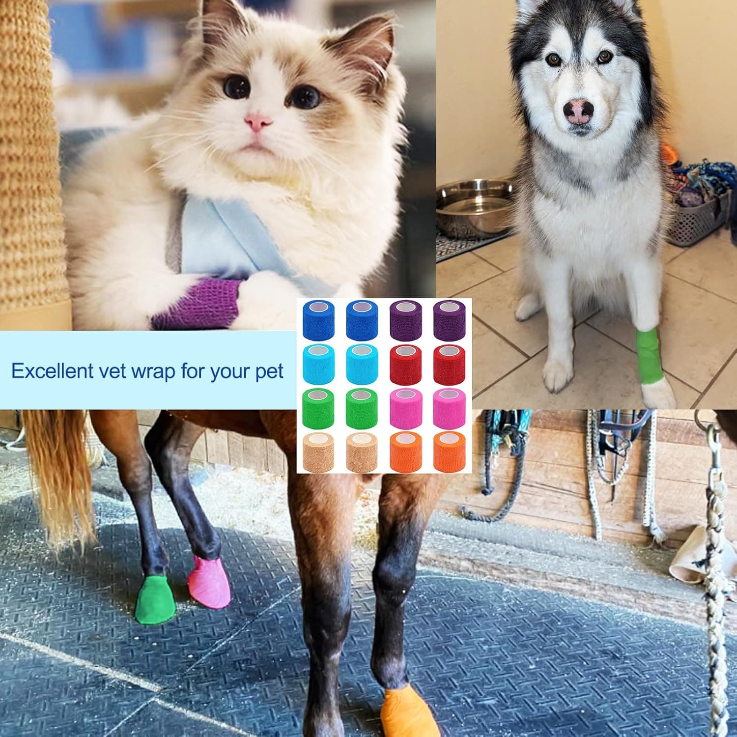 Clooflar 16 Pack cohesive bandage 5cm x 4.5m 🩹