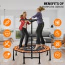 Thumbnail 1 de CLORIS Foldable Fitness Trampoline 48″, 450 lbs rebounder 🏋️♀️
