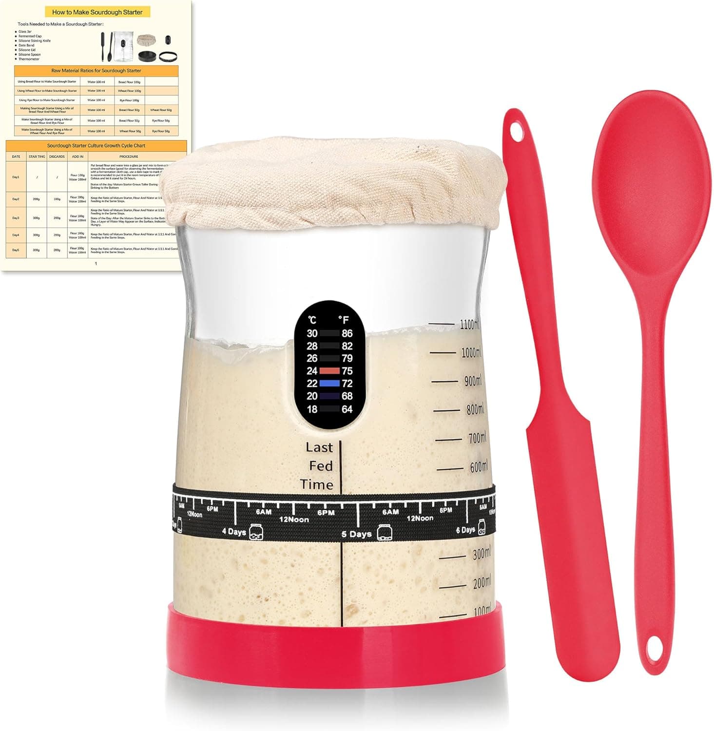 Coco Bird Pro Sourdough Starter Kit 50oz 🍞