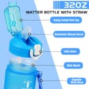 Thumbnail 4 de CodiCile 1L Water Bottle with Straw and Time Markings ⌚️