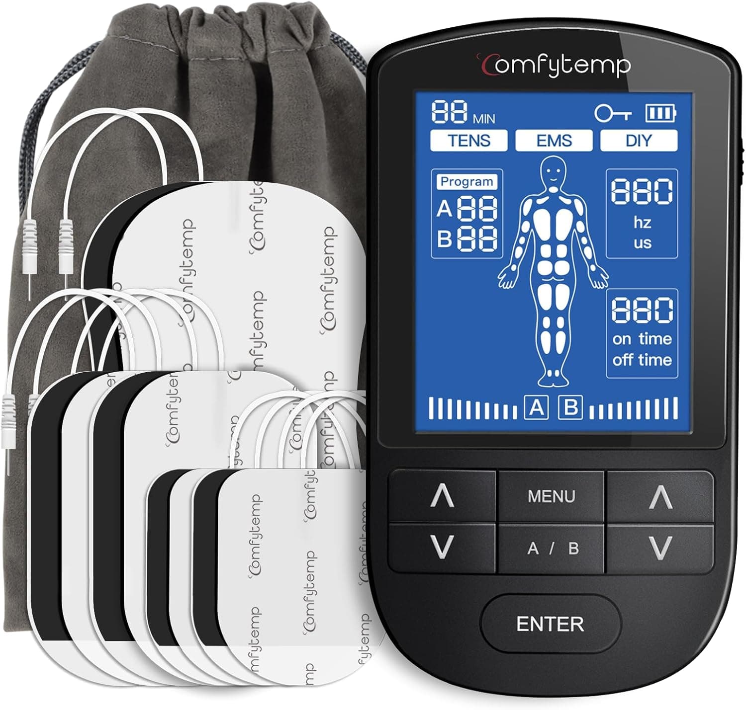 Comfytemp 3-in-1 TENS Machine 24 modes ⛑️