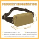 Thumbnail 3 de Compact & Stylish Bum Bag 2-pocket water-resistant waist bag 🎒