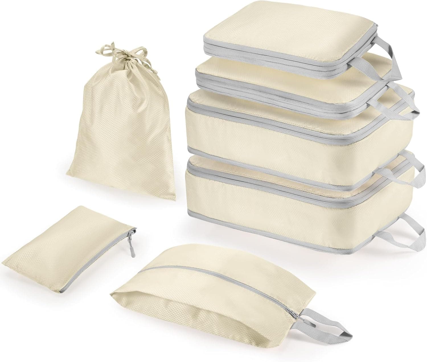 Compression Packing Cubes 7-piece set for luggage 🧳