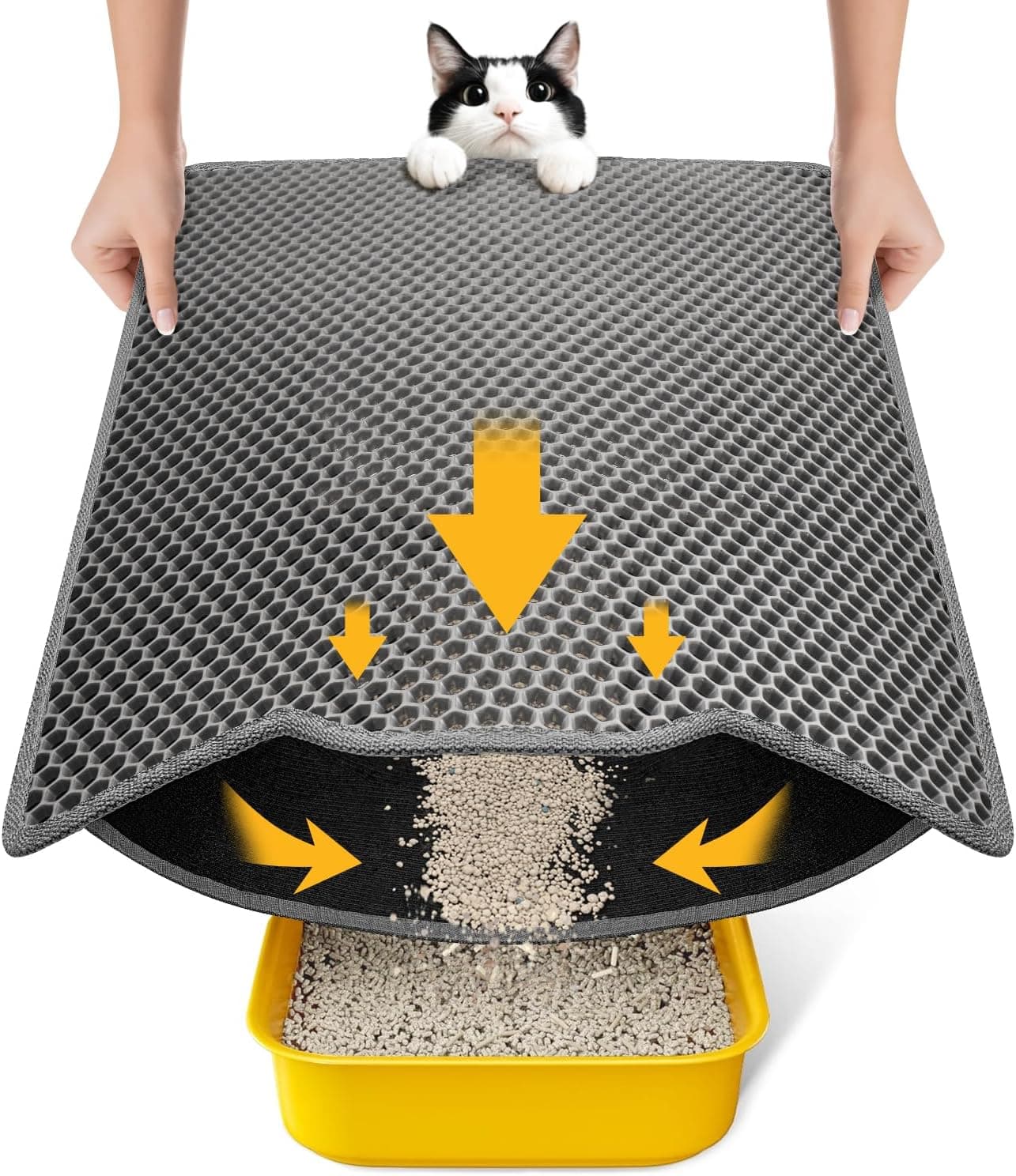 Conlun Cat Litter Mat 58x42 cm honeycomb mat 🐾