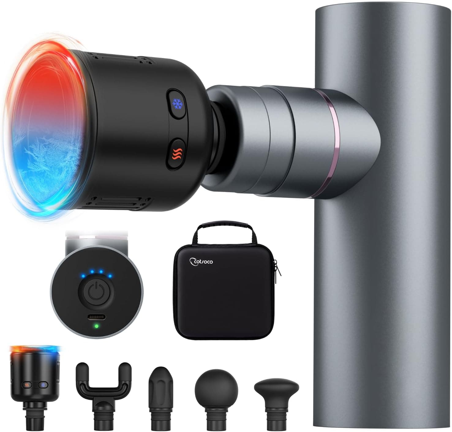 cotsoco Mini Deep Tissue Massage Gun with Heat 1 🎧