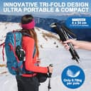 Thumbnail 2 de COVACURE Walking Poles 2-pack collapsible hiking sticks 🥾