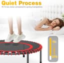 Thumbnail 3 de COWISH Mini Trampoline Fitness Trampoline with Anti-Slip Feet for Indoor/Outdoor Rebounder Exercise Bouncer, Fitness Rebounder for Adults
COWISH Mini Trampoline Fitness Trampoline with A…