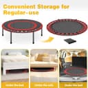 Thumbnail 6 de COWISH Mini Trampoline Fitness Trampoline with Anti-Slip Feet for Indoor/Outdoor Rebounder Exercise Bouncer, Fitness Rebounder for Adults
COWISH Mini Trampoline Fitness Trampoline with A…