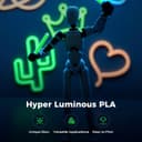 Thumbnail 1 de Creality Hyper Luminous PLA Filament for 3D Printing 1.75mm Red 1kg 📎