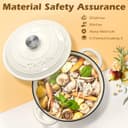 Thumbnail 5 de Cream White 26cm 4.75L Dutch Oven for Braising 🍲