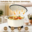 Thumbnail 6 de Cream White 26cm 4.75L Dutch Oven for Braising 🍲