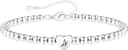 Thumbnail principal de Crownette S925 Silver Bead Bracelet adjustable heart initial 💍