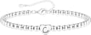 Thumbnail 2 de Crownette S925 Silver Bead Bracelet adjustable heart initial 💍