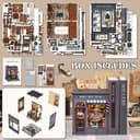Thumbnail 6 de Cutefun Book Nook DIY Miniature House Kit 📚