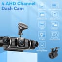 Thumbnail 1 de Dashcam Front and Rear 4 Channel 2K dash cam for car 📷