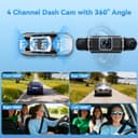 Thumbnail 2 de Dashcam Front and Rear 4 Channel 2K dash cam for car 📷