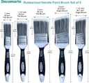 Thumbnail 2 de Decomarte Paint Brush Set for Cabinets 5-pack 🖌️