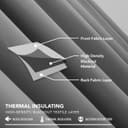 Thumbnail 4 de Deconovo Grey Blackout Curtains 46 x 54 inches 🏠