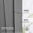 Thumbnail 6 de Deconovo Grey Blackout Curtains 46 x 54 inches 🏠