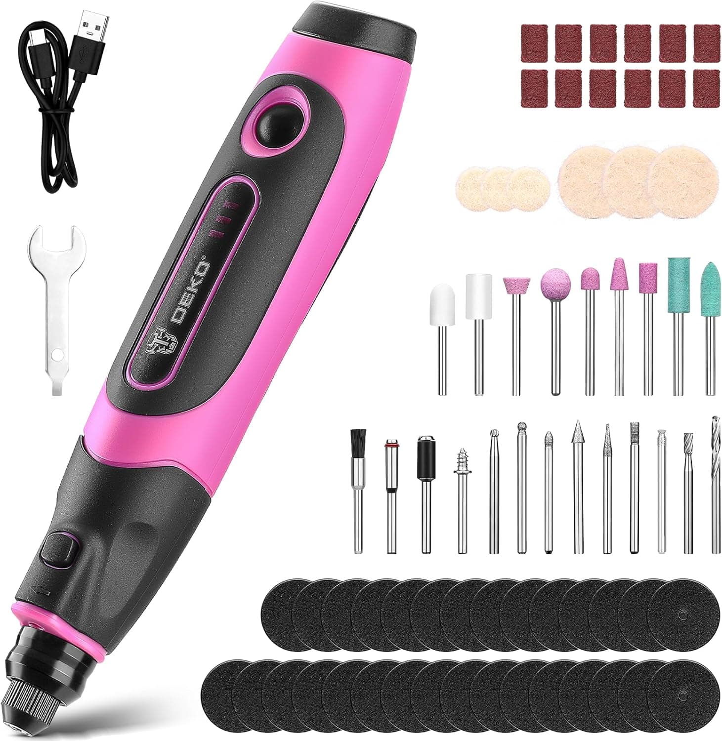 DEKOPRO Mini Cordless Rotary Tool 3.7V for DIY 🛠️