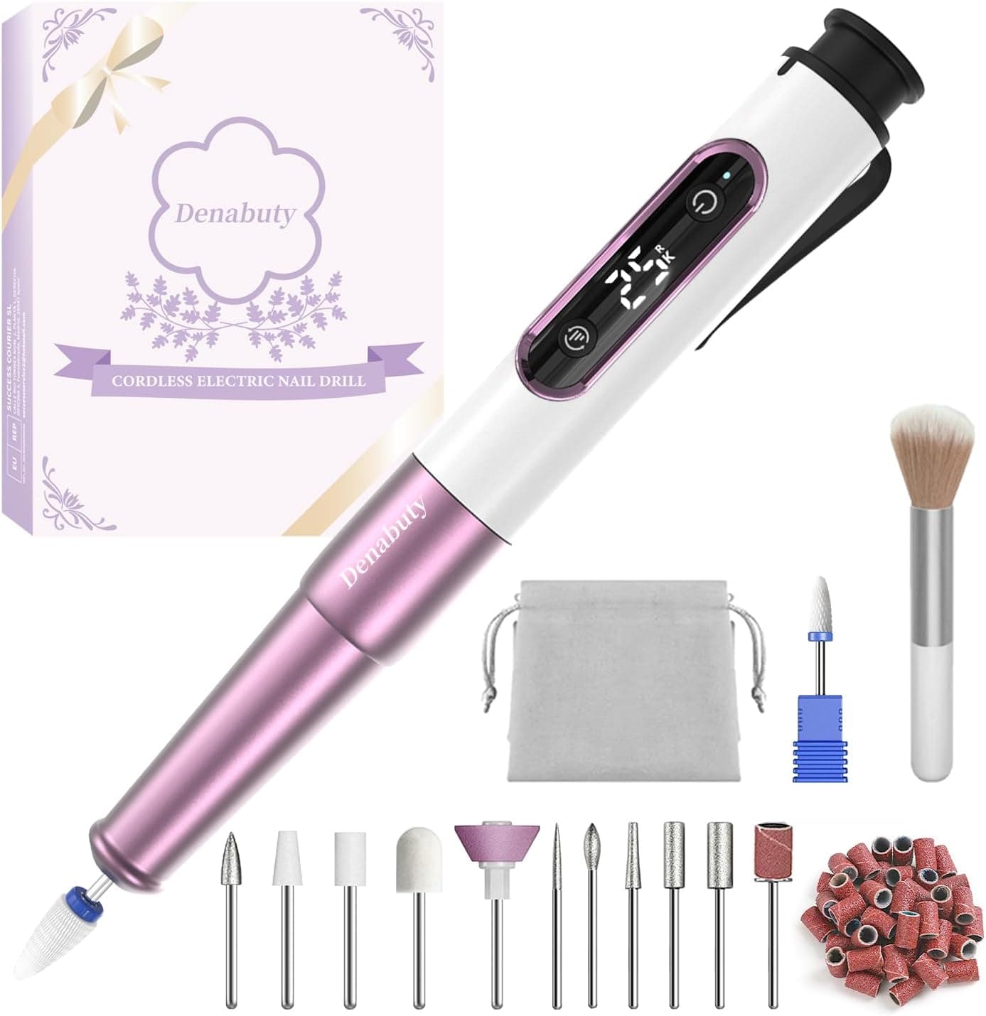 Denabuty Nail Drill Cordless 12 in 1 Nail File 💅📷?