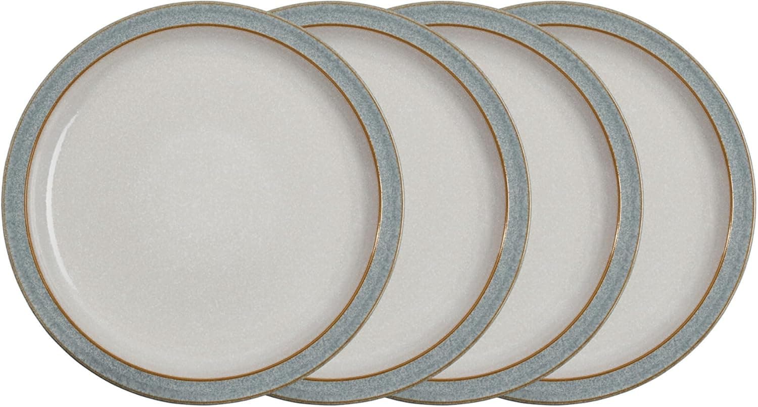 Denby Elements Light Grey Dinner Plates 26.5cm 🍽️