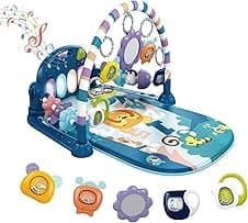 derimkcoa Baby Play Mat 5‑toy sensory gym 🧸