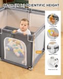 Thumbnail 1 de derimkcoa Baby Playpen 130x130x66cm playpen for toddlers 🧸