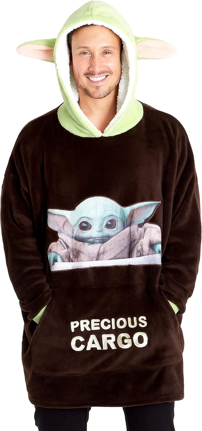 Disney The Mandalorian Baby Yoda Oversized Fleece Hoodie 🎽