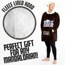 Thumbnail 4 de Disney The Mandalorian Baby Yoda Oversized Fleece Hoodie 🎽