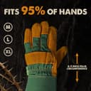 Thumbnail 2 de DIY Doctor Leather Work Gloves Large — Thorn‑Proof Gardening Gloves 🧤