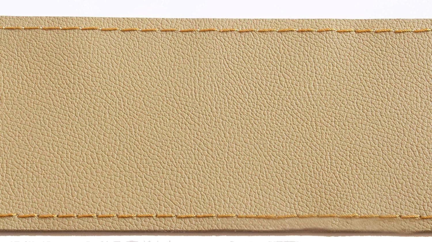 DIY Steering Wheel Cover Soft Leather Beige 🎯