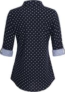 Thumbnail 2 de DJT Women's Button Down Plaid Shirt Stretchy Long Sleeve 👚