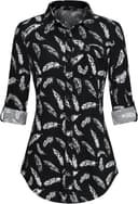 Thumbnail 6 de DJT Women's Button Down Plaid Shirt Stretchy Long Sleeve 👚