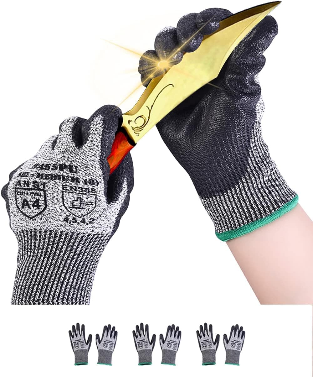 Donfri Cut Resistant Gloves Level 5, Size M 🧤