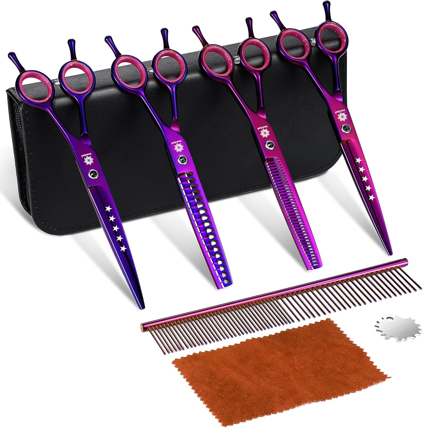 Dream Reach 7" Dog Grooming Scissors Kit — professional set ✂️