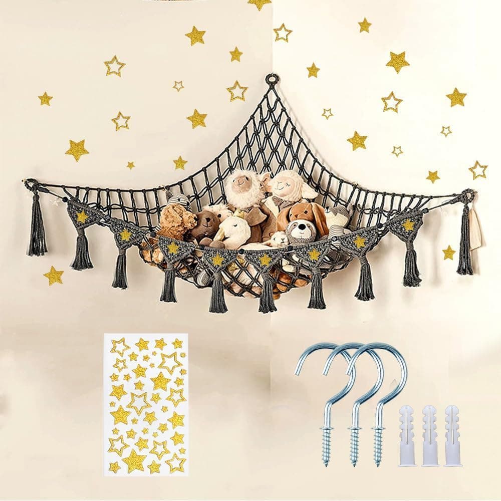 DreamyRetreat Teddy Hammock Net 2-pack 🧸