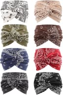 Thumbnail 1 de DRESHOW 8 Pack Turban Headbands for Women Wide Head Wraps ♀️🎀?