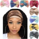 Thumbnail 2 de DRESHOW 8 Pack Turban Headbands for Women Wide Head Wraps ♀️🎀?