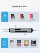 Thumbnail 2 de DSRKE SD Card Reader USB‑C & USB 3.0 for SD/TF cards 📷