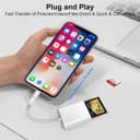 Thumbnail 3 de Dual Connectors Dual Slots SD Card Reader for iPhone 📷