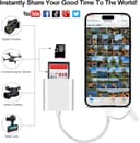 Thumbnail 6 de Dual Connectors Dual Slots SD Card Reader for iPhone 📷