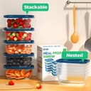 Thumbnail 6 de EFISH 1000ml Rectangle Plastic Portion Boxes 10pcs 🍱