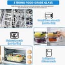 Thumbnail 3 de Eidoct Glass Containers with Lids 1050ml/370ml 10 Pack 📦