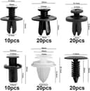 Thumbnail 1 de EINESIN Car Push Retainer Clips assortment set 🎧