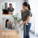 Thumbnail 4 de ELDOMA Dark Grey Baby Wrap Carrier for Newborns 🍼