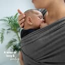 Thumbnail 5 de ELDOMA Dark Grey Baby Wrap Carrier for Newborns 🍼