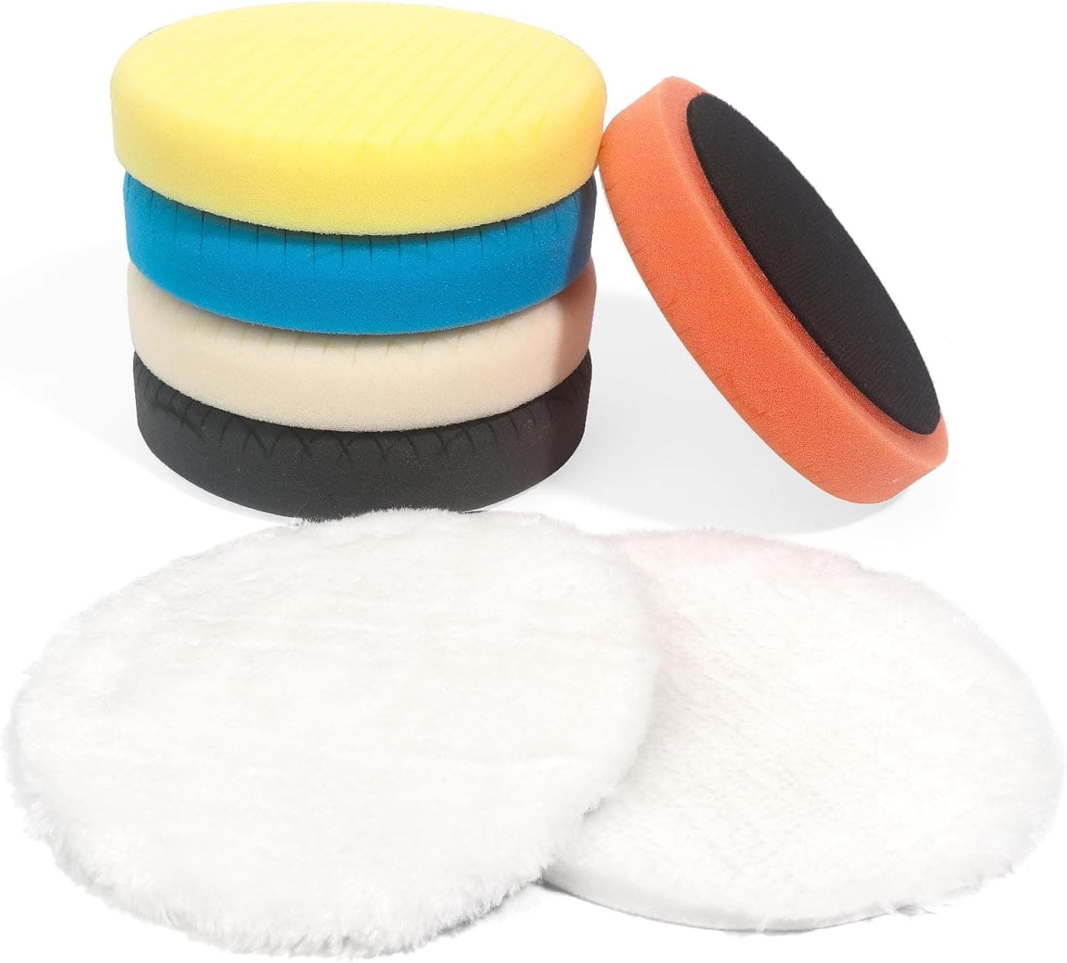 Elechiakan 150mm polishing pads 7-pack for car polishers 🧽