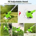 Thumbnail 4 de Electric Cordless 21V Grass Strimmer 2x2000mAh 🌿